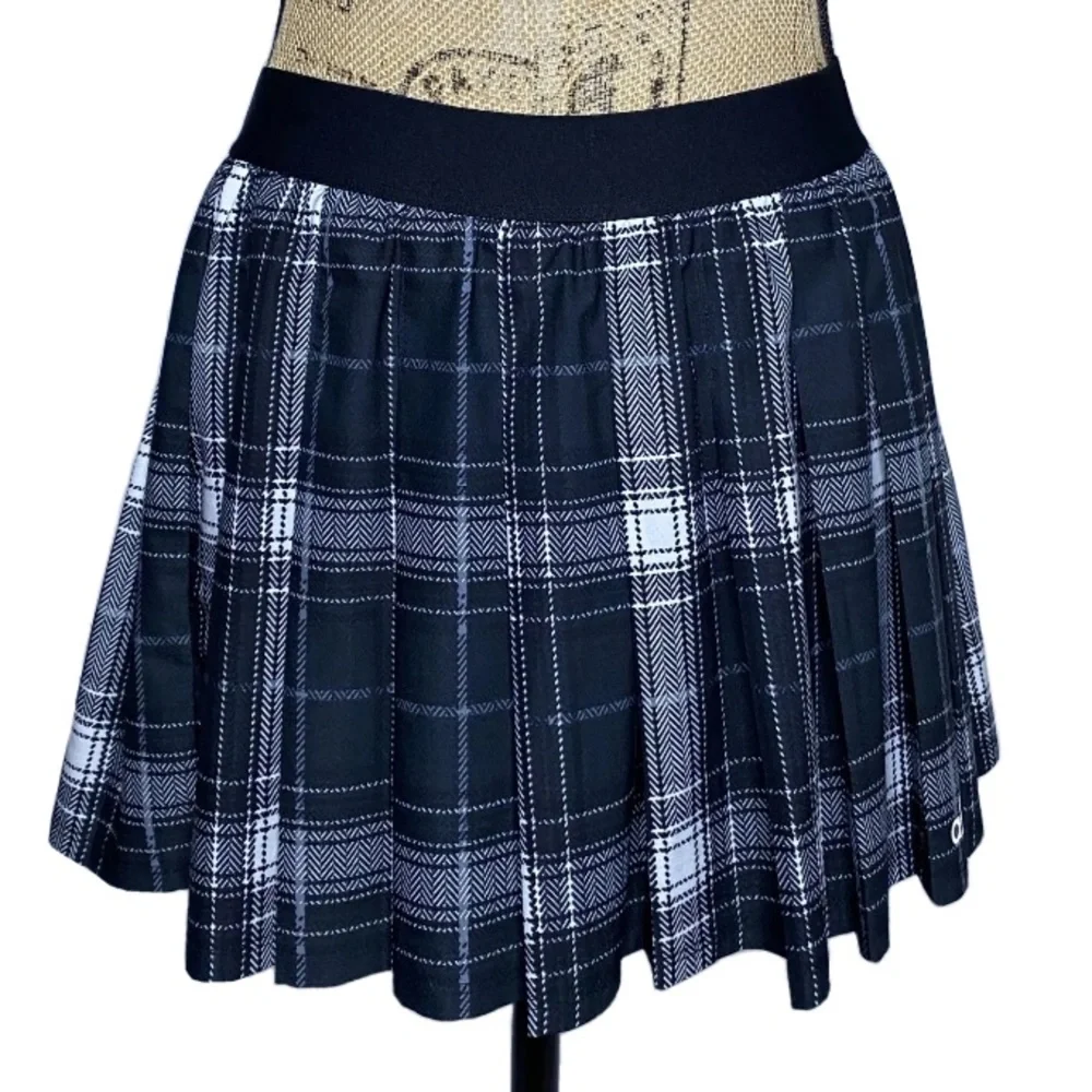 ALO Yoga Plaid Legacy Pleated Skirt